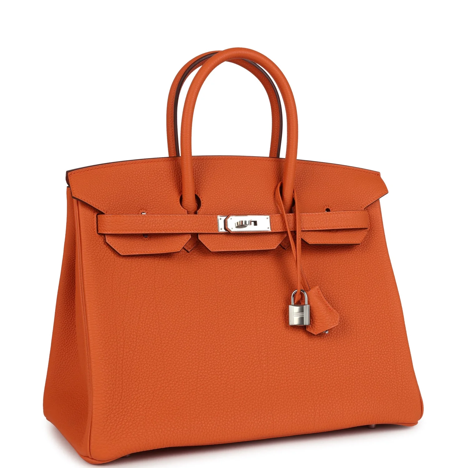 Hermes Birkin 35 Orange Togo Palladium Hardware