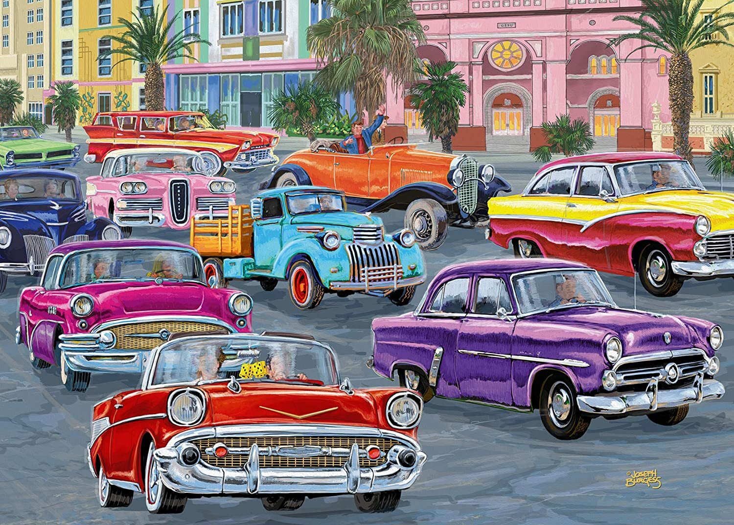 Cruisin’ 500 Piece Large Format Puzzle