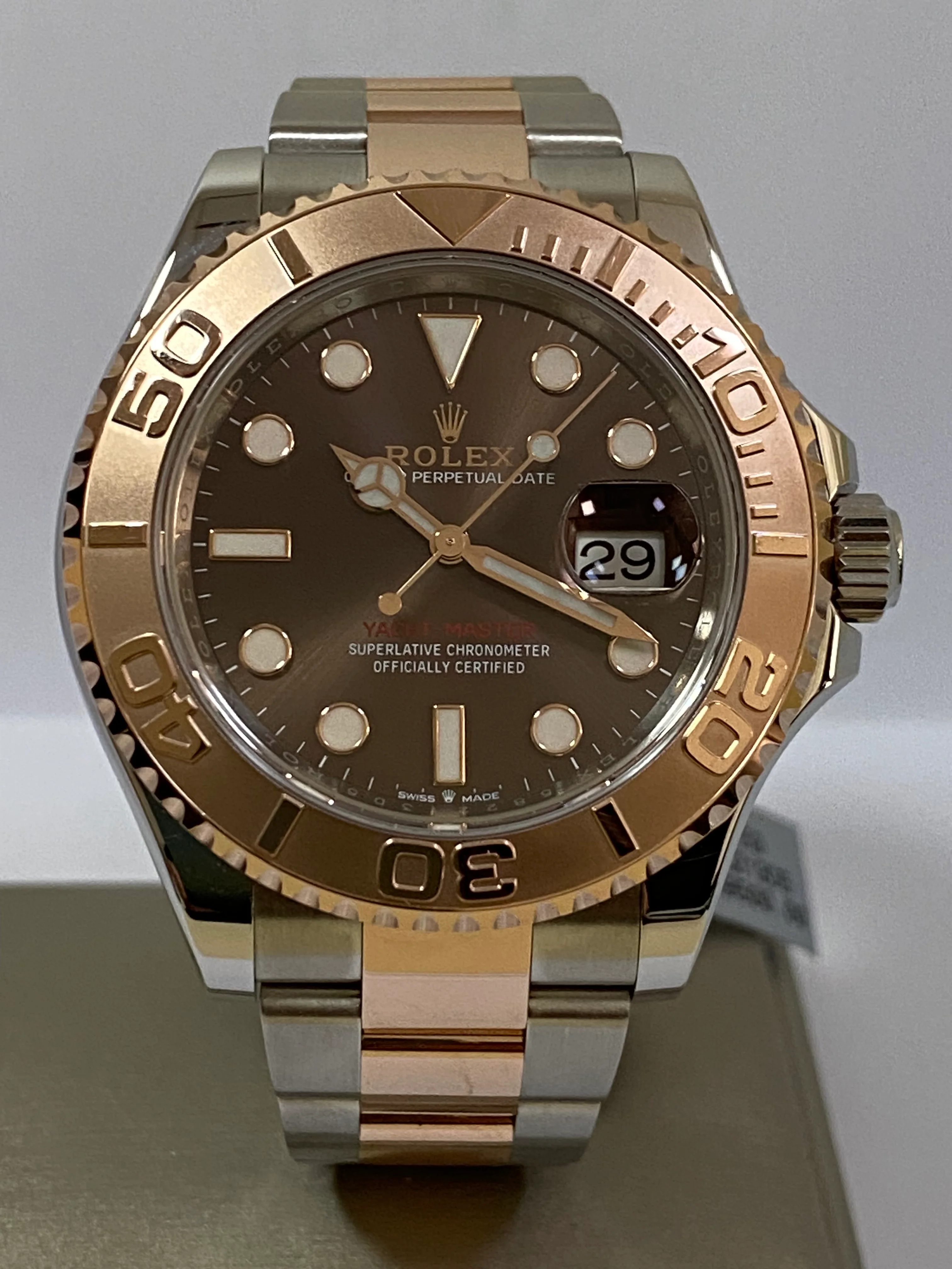 Rolex Steel and Everose Gold Yacht-Master 40 - 2023 - Chocolate Dial - 126621