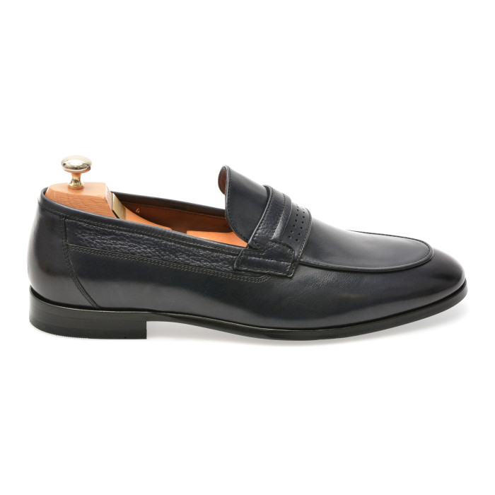 Mocasini eleganti LE COLONEL bleumarin, 63012, din piele naturala