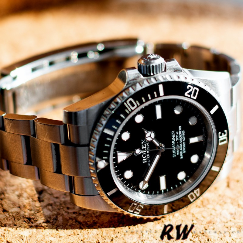 Rolex Submariner 114060 Stainless Steel Black Dial 40mm Mens Replica Watch