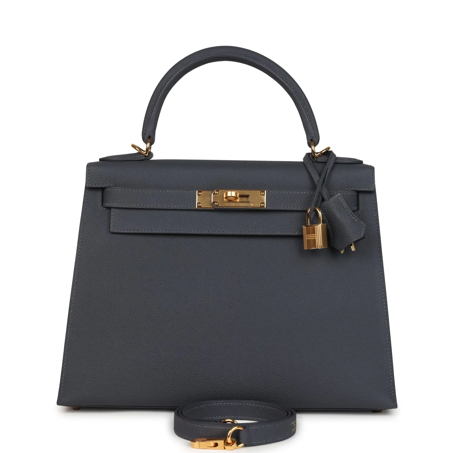 Hermes Kelly Sellier 28 Ardoise Epsom Gold Hardware