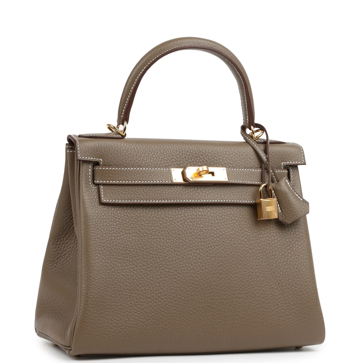 Hermes Kelly Retourne 28 Etoupe Clemence Gold Hardware