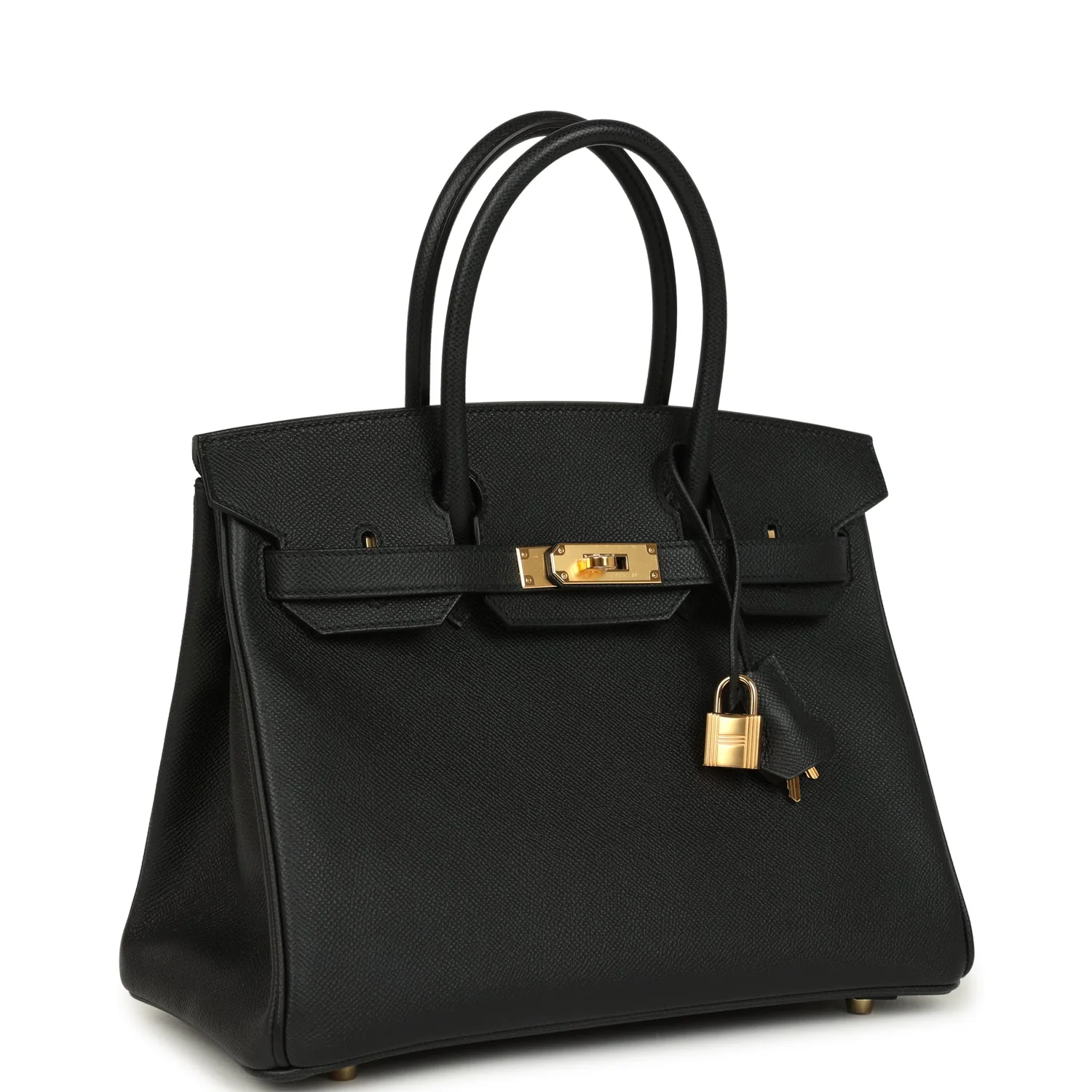 Hermes Birkin 30 Black Epsom Gold Hardware