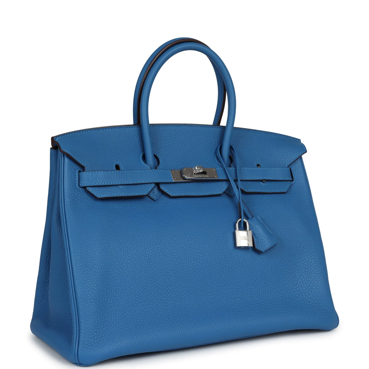 Hermes Birkin 35 Mykonos Clemence Palladium Hardware