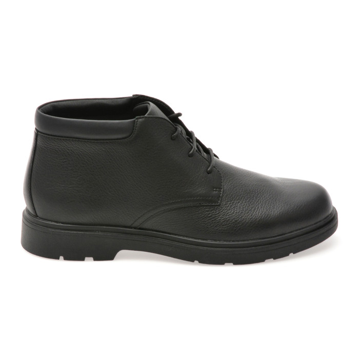 Ghete GEOX negre, U36D1B, din piele naturala