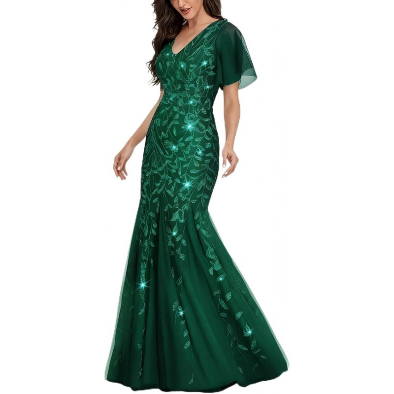 Women's Formal Evening Gowns Long Sparkly Sequin