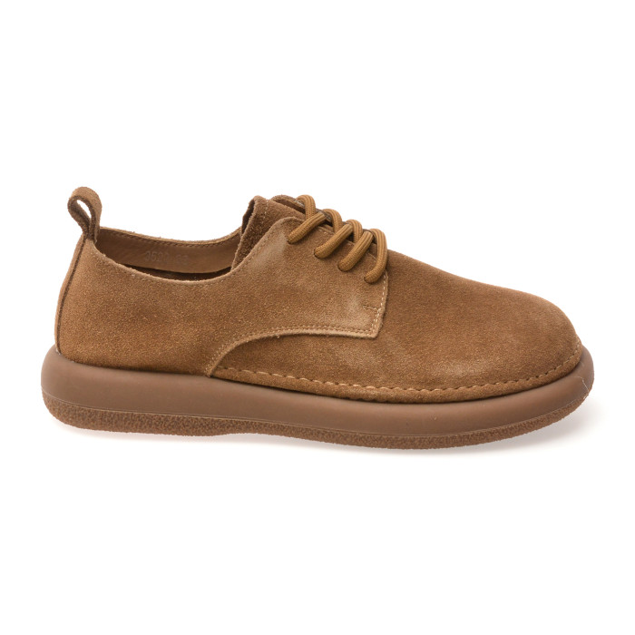 Pantofi GRYXX maro, 3522, din piele intoarsa