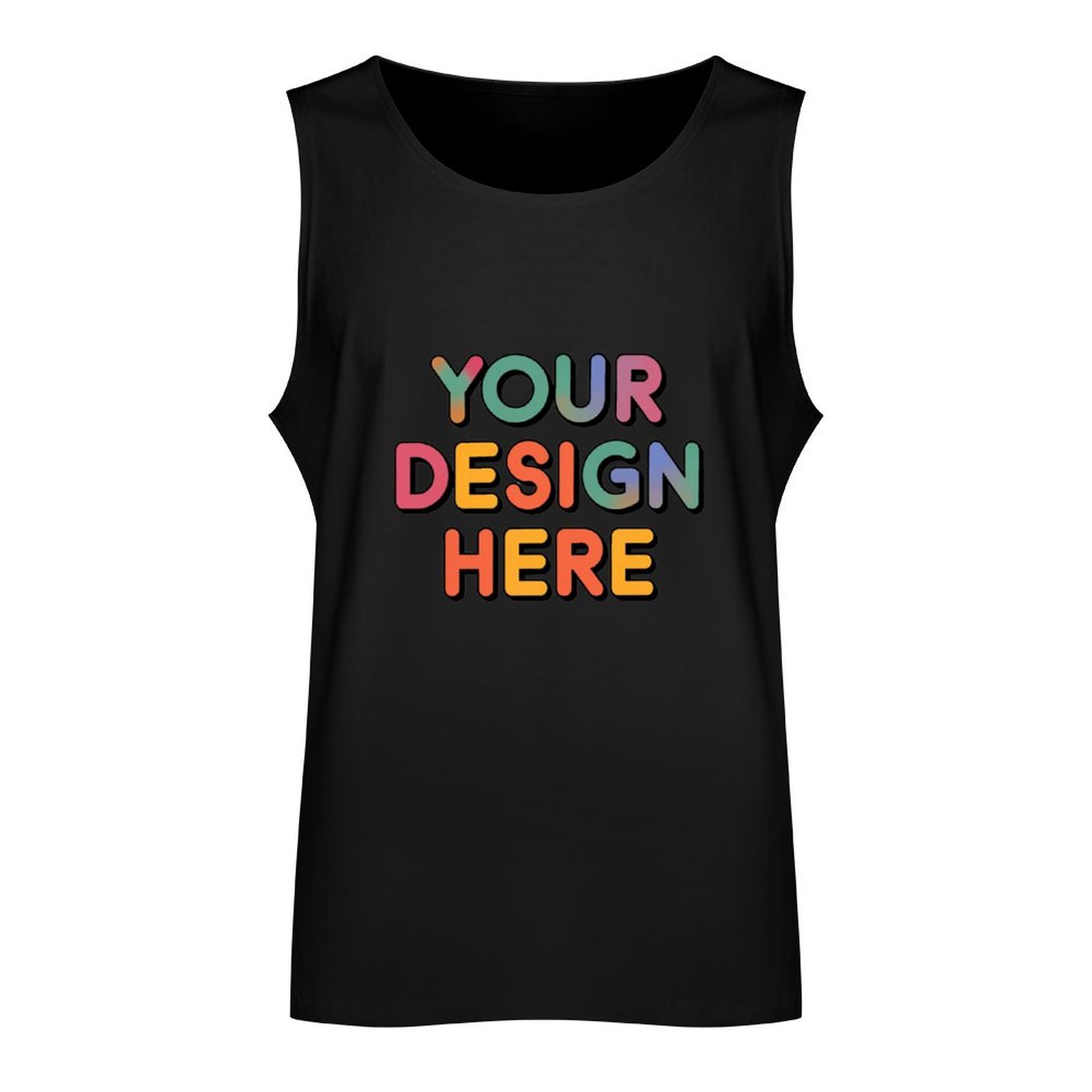 Personalized Custom Men’s 100% Cotton Sleeveless Vest