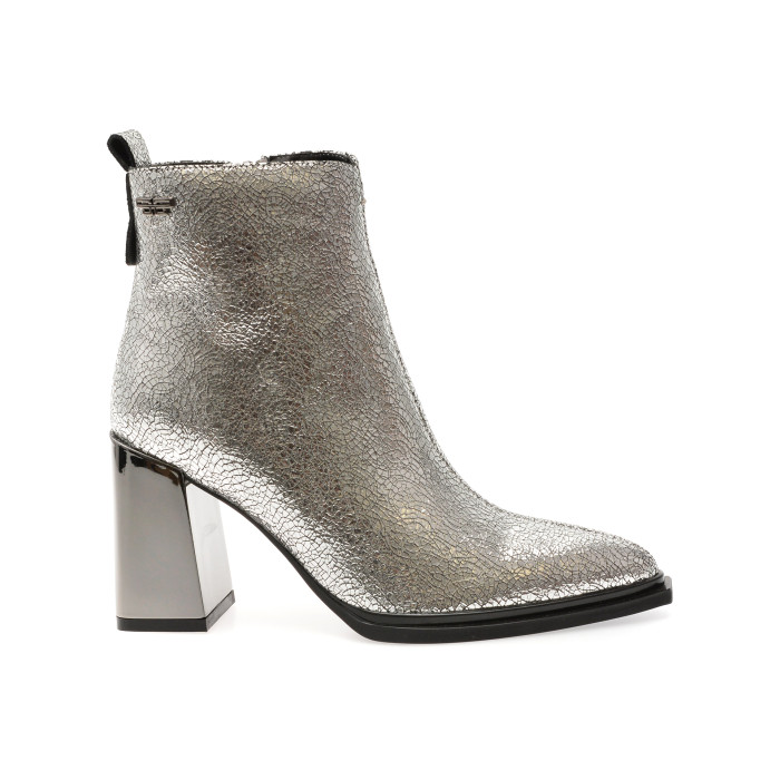 Botine elegante FLAVIA PASSINI argintii, 83291, din piele naturala