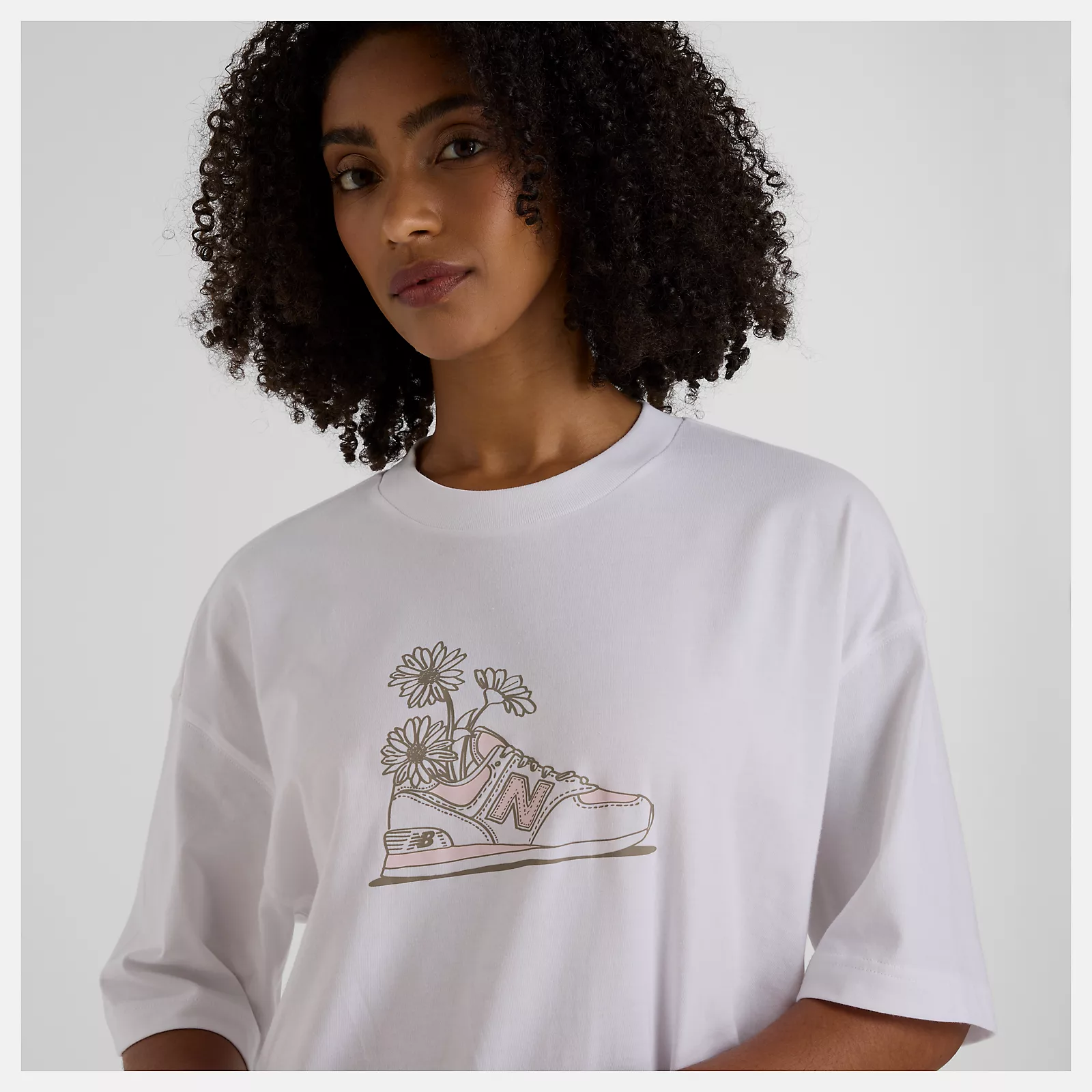 New Balance Oversized Flower T-Shirt