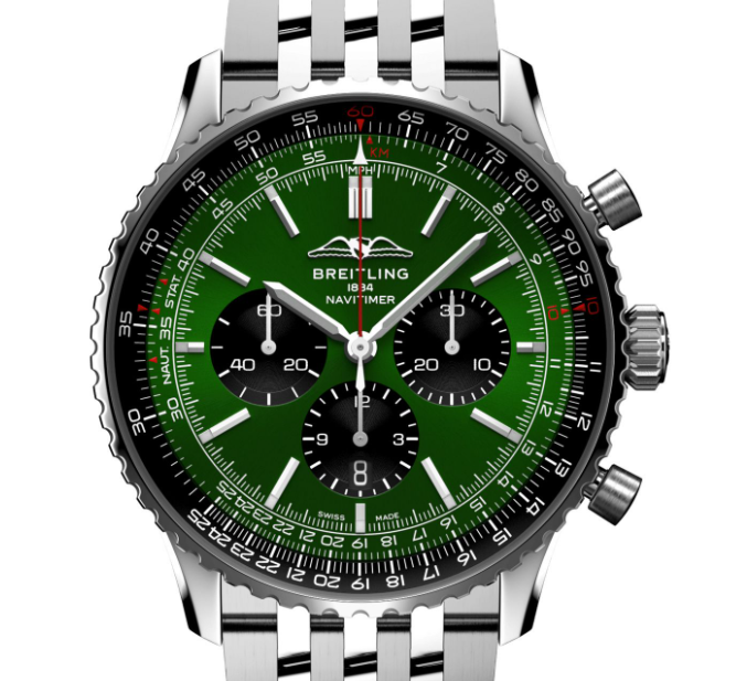 [Super AAAAA】 [VIP Advanced customized version]Breitling AB0137241L1A1 Navitimer B01 Green Dial - New
