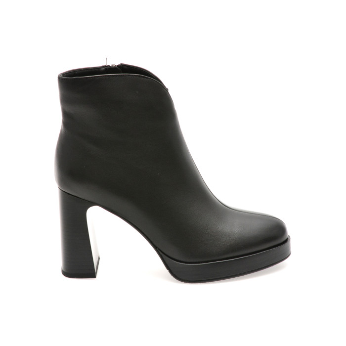 Botine EPICA negre, 2392, din piele naturala