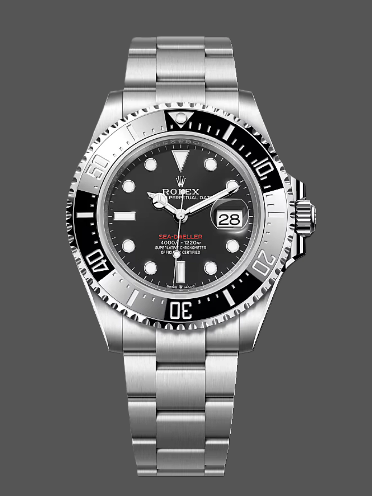 Rolex Sea Dweller Silver Black Dial 126600