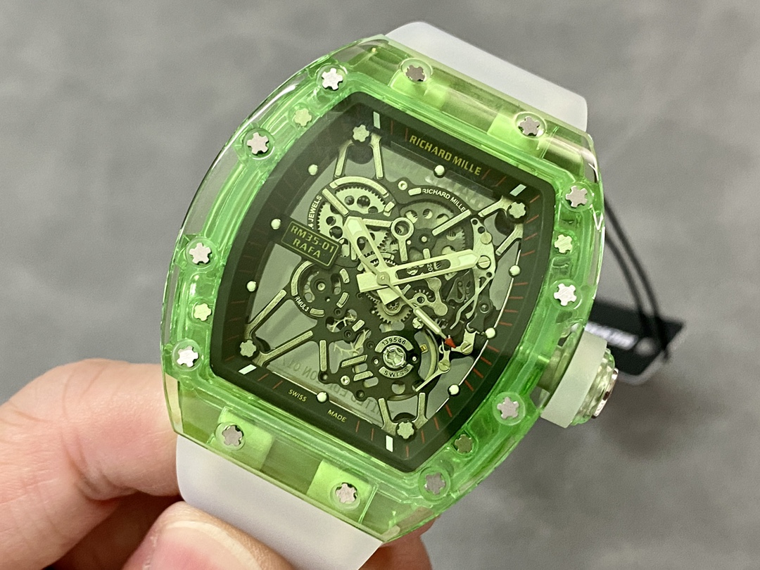 Richard Mille RM35-01 Transparent Tourbillon 1:1 Replica Watch