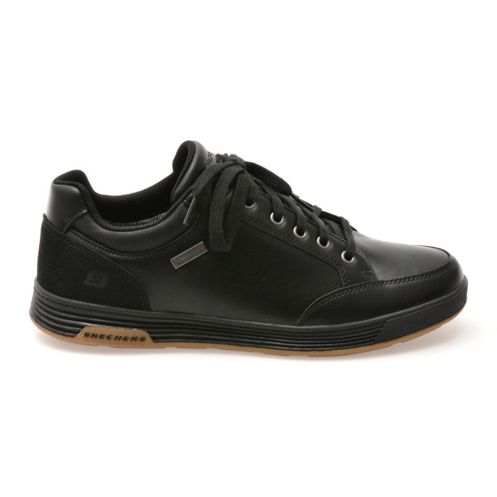 Pantofi sport SKECHERS negri, CAVELL, din piele ecologica