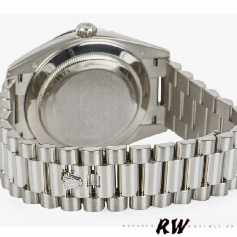 Rolex Day-Date 228349RBR Dark Rhodium Dial Diamond Bezel 40mm Mens Replica Watch