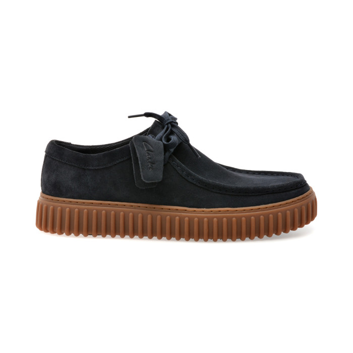 Mocasini CLARKS bleumarin, TORHILL LO, din piele intoarsa