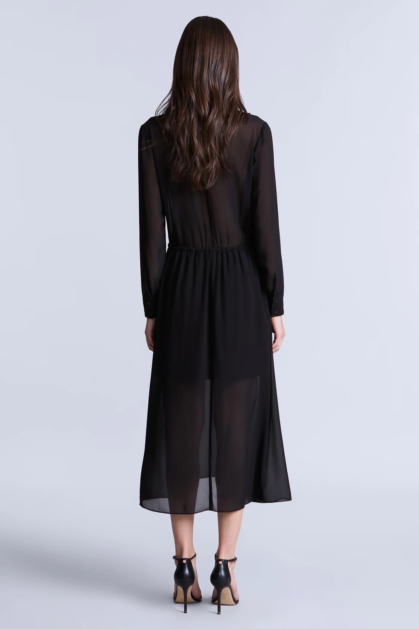 Solid Ruffle Dress
