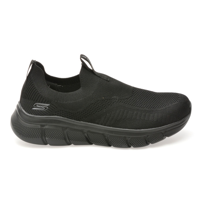 Pantofi sport SKECHERS negri, BOBS B FLEX, din material textil