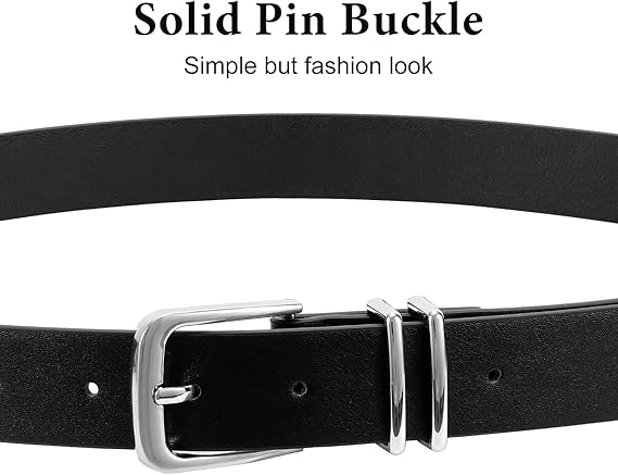 BELTIQUE Women Casual Leather Belt for Jeans Pants
