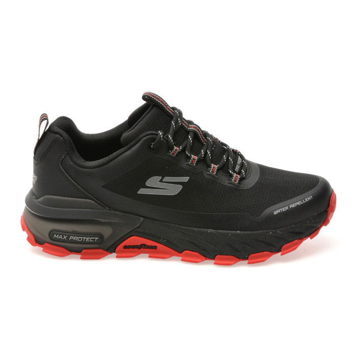 Pantofi sport SKECHERS negri, MAX PROTECT, din material textil