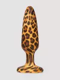 Leopard Print Silicone Medium Butt Plug