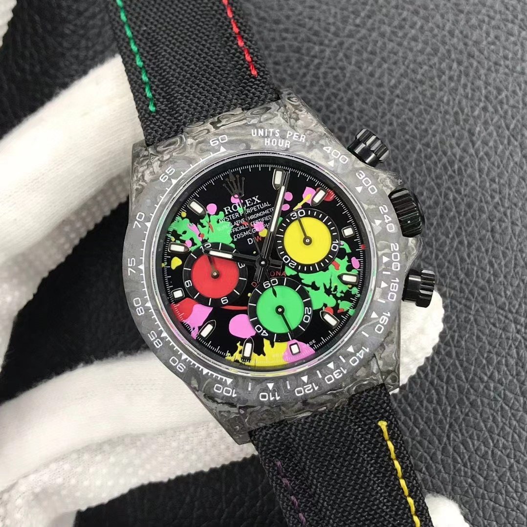 DIW Rolex Cosmograph Daytona Carbon Motley Watch