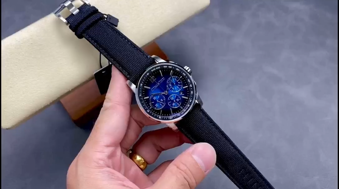 AP CODE 11.59 Smoked Blue Dial 1:1 Clone 26393BC.OO.A002KB.01 Nylon Strap