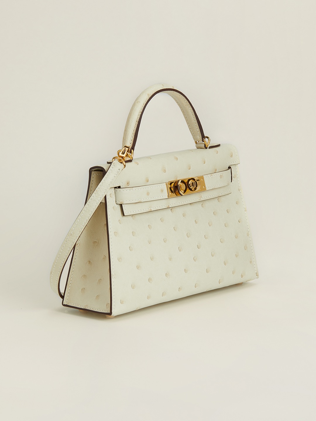 Hermes Kelly2 Mini 19 South African ostrich skin