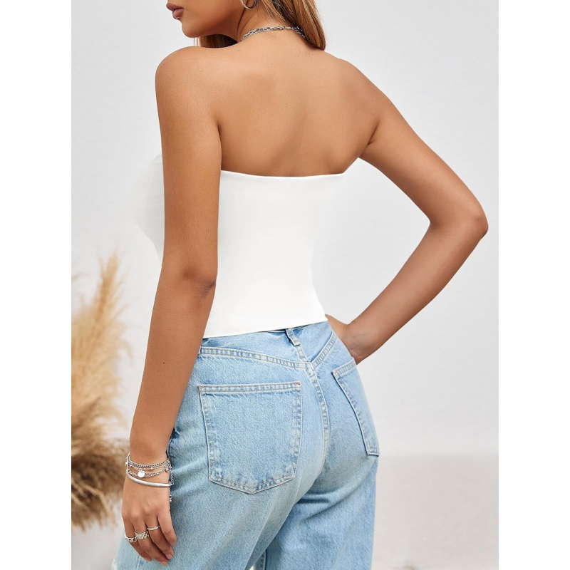 AURETOP Women's Summer Tube Tops Strapless