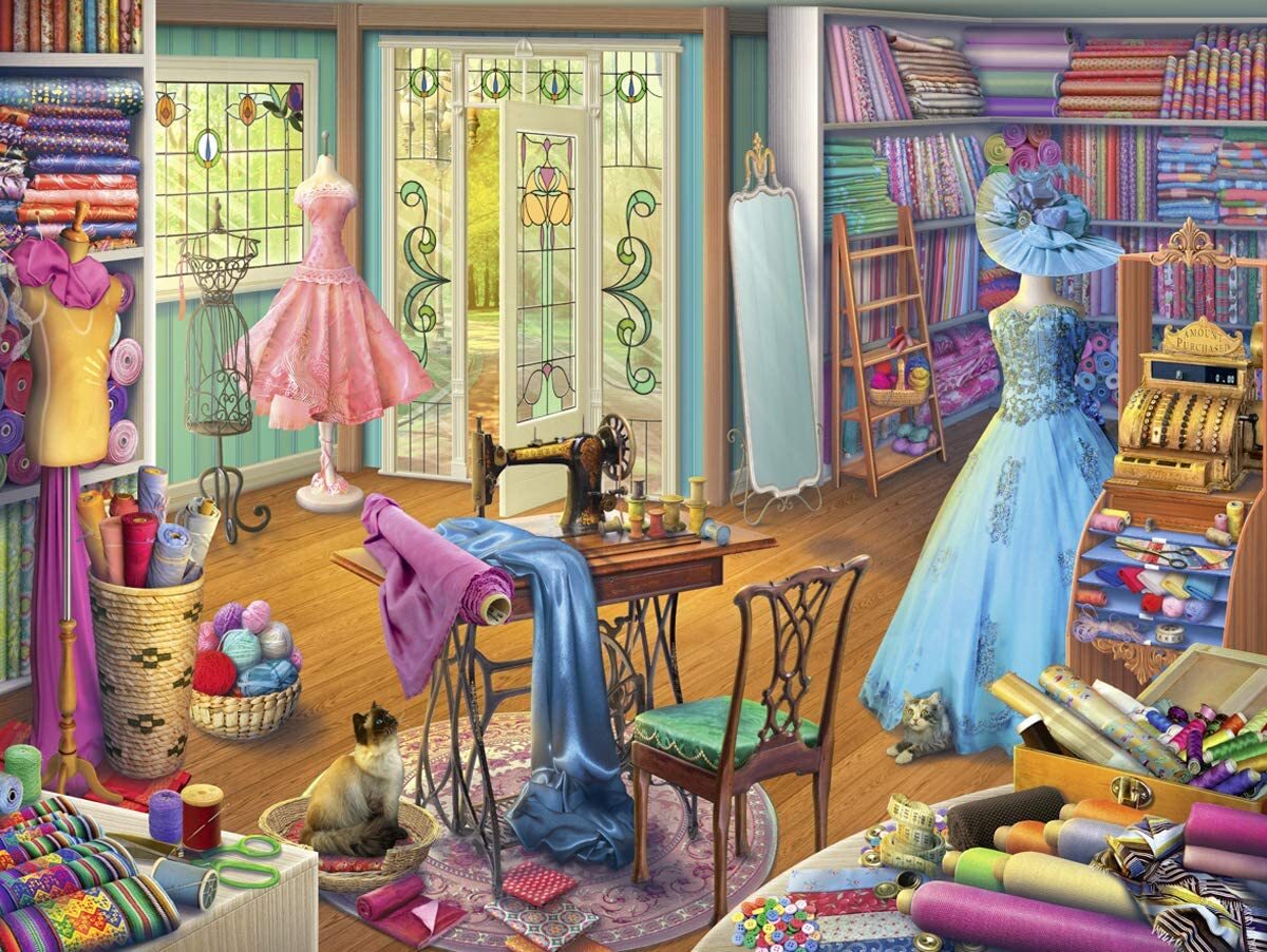 Seamstress Shop 1000 Piece Puzzle