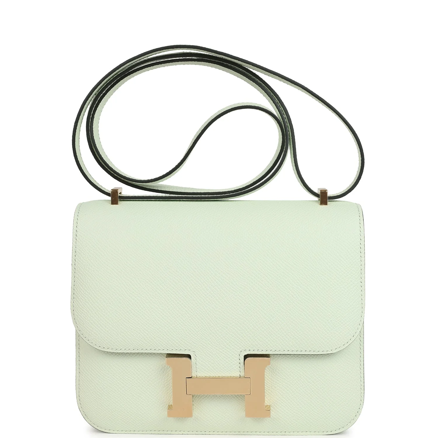 Hermes Constance 1-18 Vert Fizz Epsom Permabrass Hardware