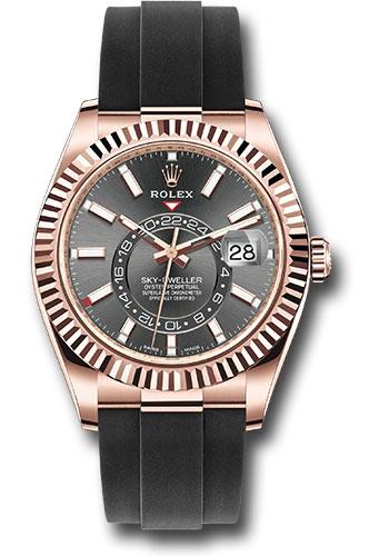 Rolex,Sky-Dweller Everose Gold Sky-Dweller Watch - Slate Index Dial - Oysterflex Bracelet - 2020 Release - 326235 sgi