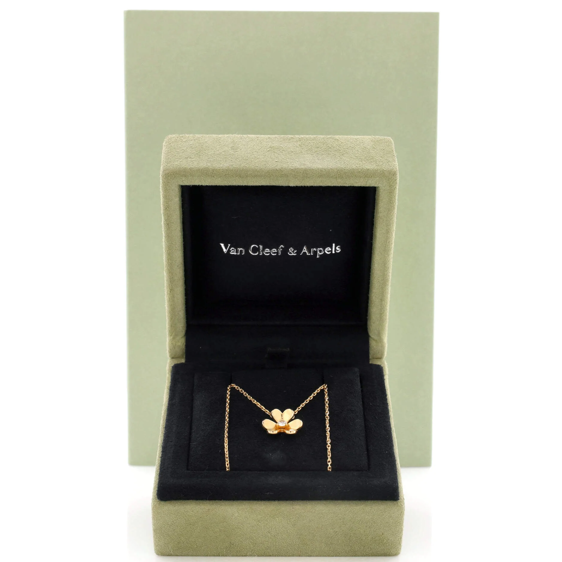 Frivole Pendant Necklace 18K Yellow Gold and Diamond Mini