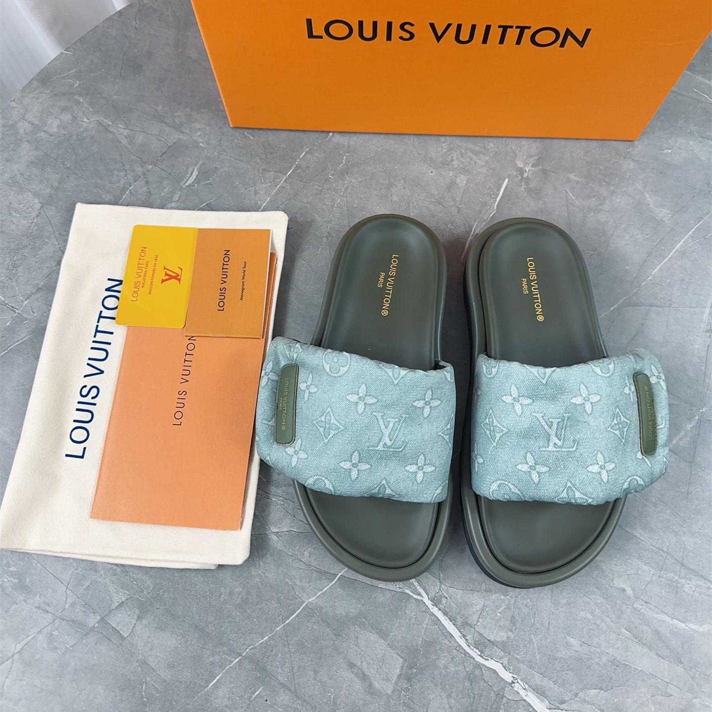 Louis Vuitton 2024ss Pool Pillow Comfort Slippers Size 36-45