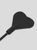 Bondage Boutique Black Skip a Beat Silicone Heart Riding Crop