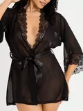 Lovehoney Barely There Sheer Black Robe