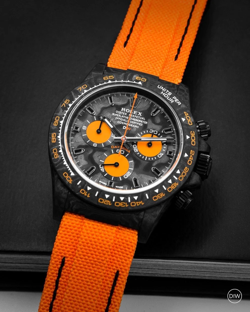 NTPT Carbon DiW Rolex Daytona “ORANGE EDITION