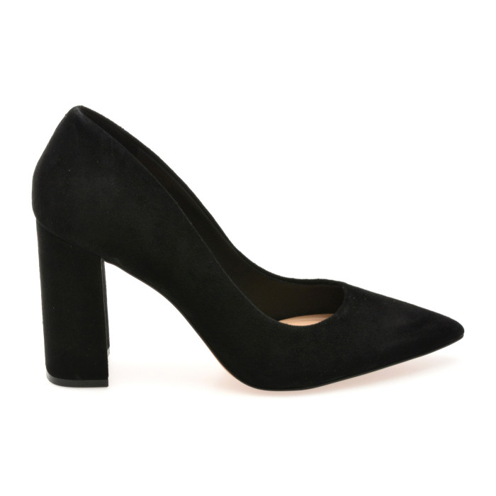 Pantofi eleganti ALDO negri, JAVABRIRYN 007, din piele intoarsa