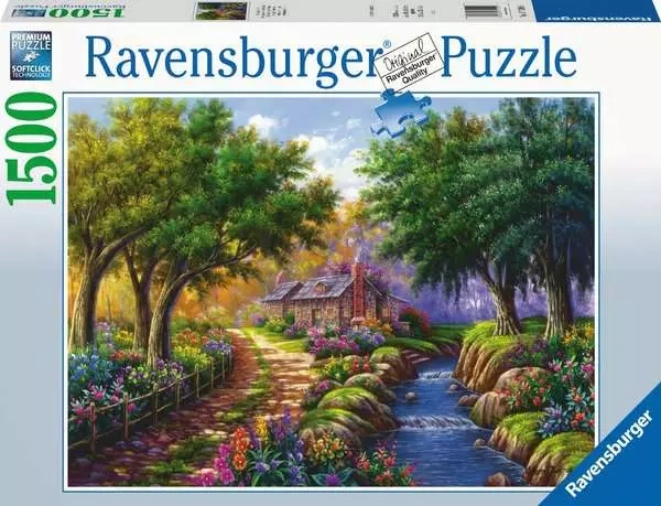 Cottage by the River 1500 Piece Puzzle