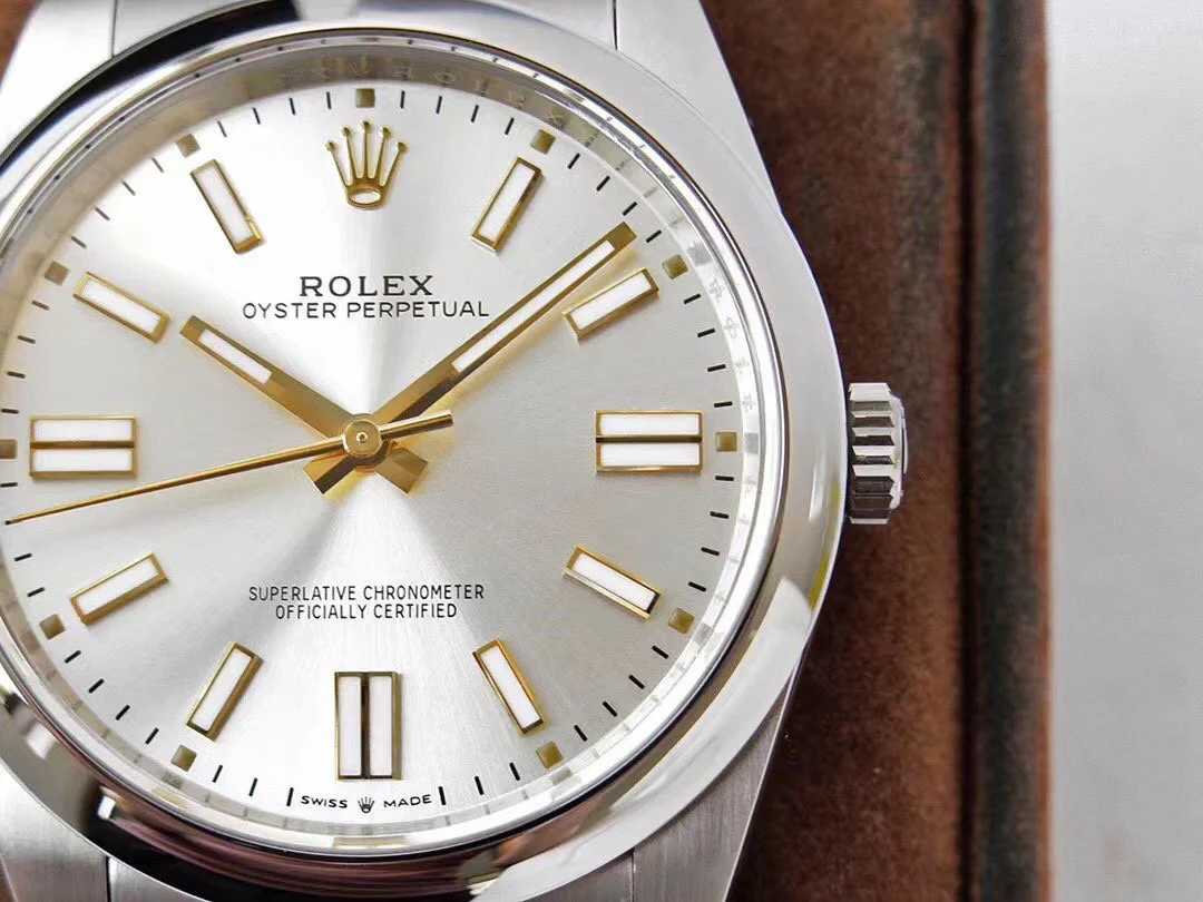 OYSTER PERPETUAL 41 STAINLESS STEEL GOLD GREY DIAL