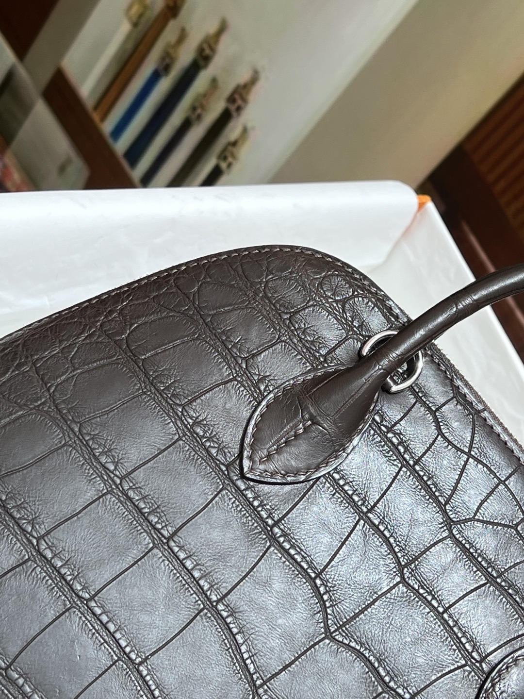 Bolide 25CM Matte crocodile leather