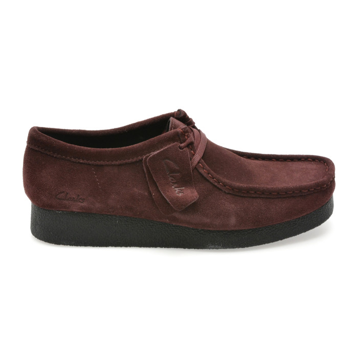 Mocasini CLARKS visinii, WALLABEE EVO SH, din piele intoarsa