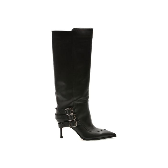 Cizme elegante EPICA PREMIUM negre, 55040, din piele naturala