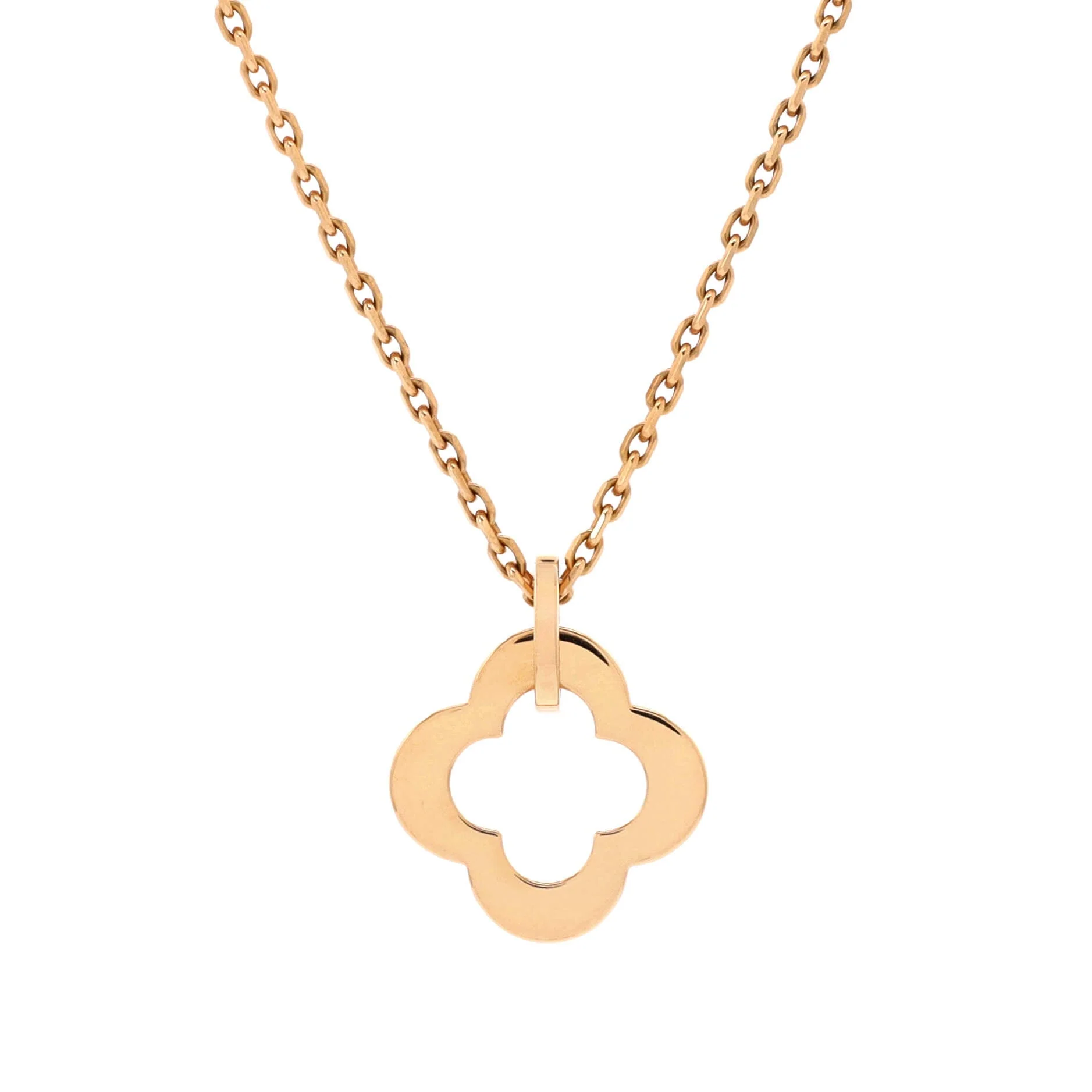 Byzantine Alhambra Pendant Necklace 18K Rose Gold