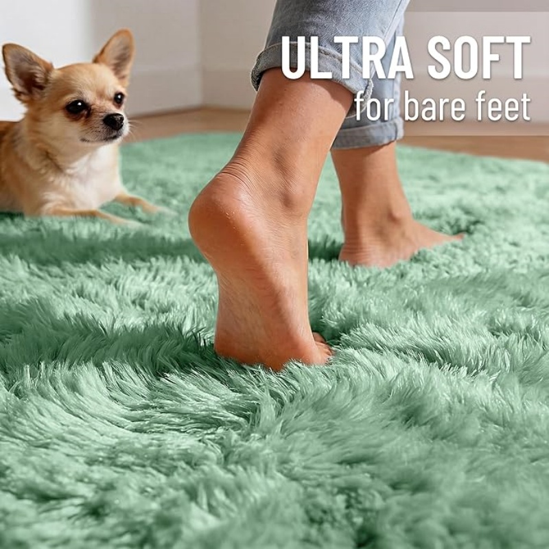 6x9 Machine Washable Large Area Rugs for Living Room, Bedroom