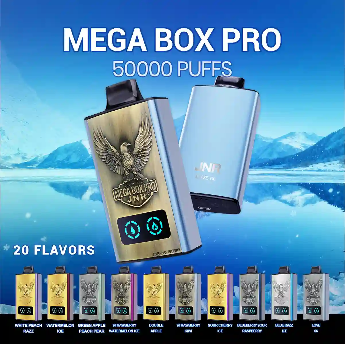 Mega Box Pro 50000 Puffs Disposable Vape - JNR Vape Puff