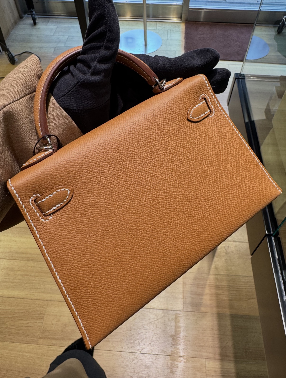 Kelly mini brown  silver custom hardware - Artisantouchss