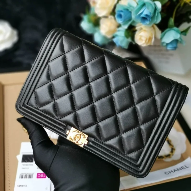 Chanel Lambskin Leboy W-Chain Bag 80287